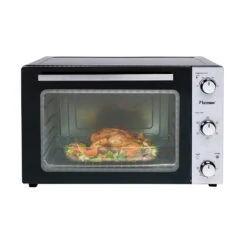 Bestron AOV55 Grill-Bakoven Met Hetelucht + Draaispit 2000W RVS/Zwart