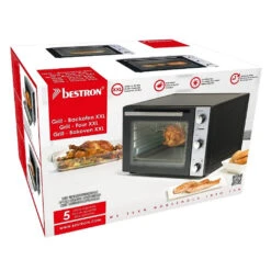 Bestron AOV55 Grill-Bakoven Met Hetelucht + Draaispit 2000W RVS/Zwart -Bestron 8712184053810 4