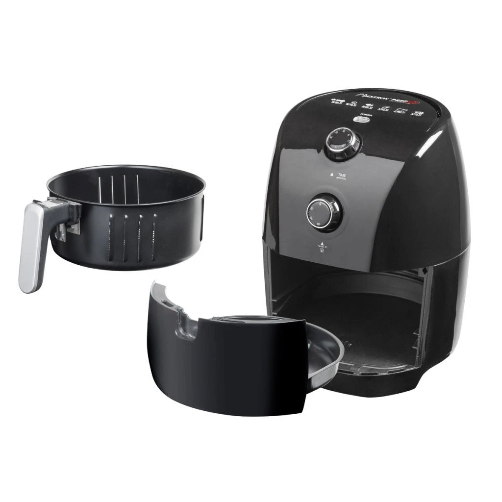 Bestron AAF300 PrepAir Heteluchtfriteuse 1.5L 900W Zwart 1 Bestron AAF300 PrepAir Heteluchtfriteuse 1.5L 900W Zwart