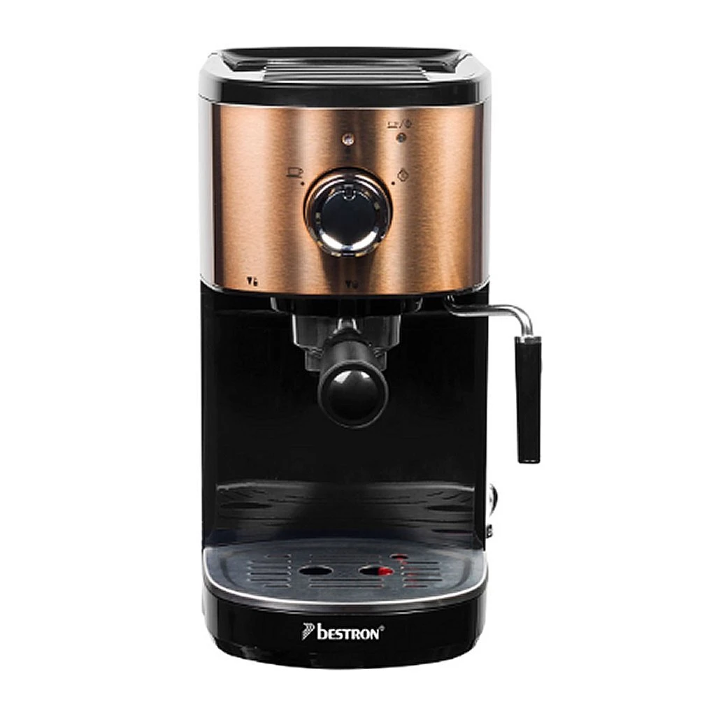 Bestron AES1000CO Espressomachine Koper/Zwart 2 Bestron AES1000CO Espressomachine Koper/Zwart - Afbeelding 2