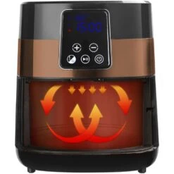 Bestron AAF7003DCO PrepAir Digitale Heteluchtfriteuse 4L 1300W Zwart/Koper 10 Bestron AAF7003DCO PrepAir Digitale Heteluchtfriteuse 4L 1300W Zwart/Koper -Bestron 8712184056385 5