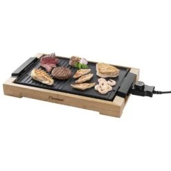 Bestron AG2000BB Teppanyaki Grillplaat Bamboo/Zwart