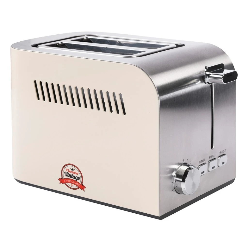 Bestron ATS300RE Broodrooster Wit/RVS 1 Bestron ATS300RE Broodrooster Wit/RVS