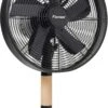 Bestron Tafelventilator Summer Breeze Mobiel Apparaat, Met Draaifunctie, Hoogte: 57 Cm, ø 35 Cm, Zwart/bruin
