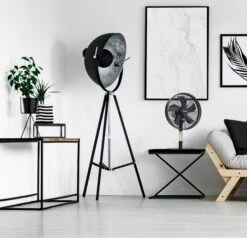 Bestron Tafelventilator Summer Breeze Mobiel Apparaat, Met Draaifunctie, Hoogte: 57 Cm, ø 35 Cm, Zwart/bruin -Bestron bestron tafelventilator summer breeze mobiel apparaat met draaifunctie hoogte 57 cm oe 35 cm zwart bruin zwart 3