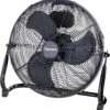 Bestron Vloerventilator In Retrostijl Windmachine Met 3 Snelheidsinstellingen & Traploos Kantelbare Ventilatorkop, Hoogte: 47 Cm, Ø 45 Cm, 100 W, Zwart