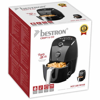 Bestron Heteluchtfriteuse PrepAir AAF300 900 W 1,5 L Zwart 11 Bestron Heteluchtfriteuse PrepAir AAF300 900 W 1,5 L Zwart - Afbeelding 11