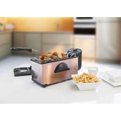 Bestron Friteuse Met Koude Zone AF370CO 2000 W 3,5 L Koperkleurig 12 Bestron Friteuse Met Koude Zone AF370CO 2000 W 3,5 L Koperkleurig - Afbeelding 12