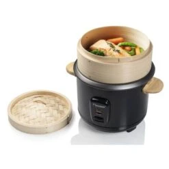 Bestron Rijstkoker Met Bamboe Stoom- En Sushiset ARC100BBS 1 L Zwart -Bestron image 16 443329