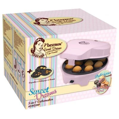 Bestron 3-in-1 Cakemaker ASW238P 700 W Roze 18 Bestron 3-in-1 Cakemaker ASW238P 700 W Roze - Afbeelding 18