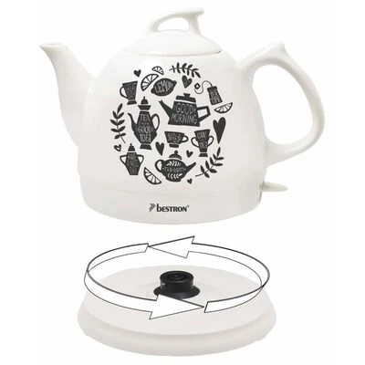 Bestron Waterkoker Keramisch DTP800TP 0,8 L Wit 2 Bestron Waterkoker Keramisch DTP800TP 0,8 L Wit - Afbeelding 2