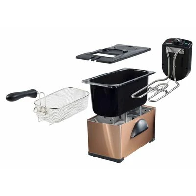 Bestron Friteuse Met Koude Zone AF370CO 2000 W 3,5 L Koperkleurig 2 Bestron Friteuse Met Koude Zone AF370CO 2000 W 3,5 L Koperkleurig - Afbeelding 2