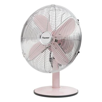 Bestron Tafelventilator DFT35R Retro 35 W 35 Cm Roze 1 Bestron Tafelventilator DFT35R Retro 35 W 35 Cm Roze
