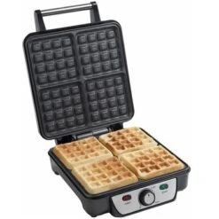 Bestron Wafelijzer 1100 W Zwart En Zilver Roestvrij Staal ASW281 -Bestron image 3 420274