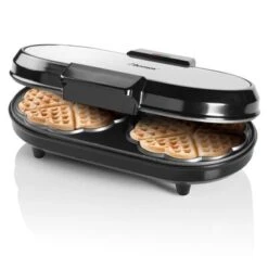 Bestron Wafelijzer ADWM730S Hartvormig Dubbel 1200 W Zwart En Zilver 9 Bestron Wafelijzer ADWM730S Hartvormig Dubbel 1200 W Zwart En Zilver -Bestron image 3 440293