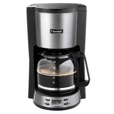 Bestron Koffiezetapparaat ACM800STE 1000 W 1,5 L Roestvrij Staal 4 Bestron Koffiezetapparaat ACM800STE 1000 W 1,5 L Roestvrij Staal - Afbeelding 4