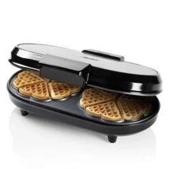 Bestron Wafelijzer ADWM730S Hartvormig Dubbel 1200 W Zwart En Zilver 10 Bestron Wafelijzer ADWM730S Hartvormig Dubbel 1200 W Zwart En Zilver -Bestron image 4 440293