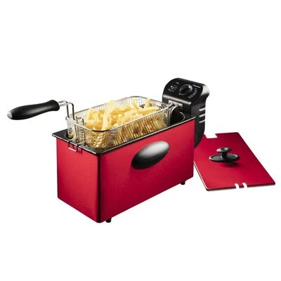 Bestron Friteuse Met Koude Zone AF357R 2000 W 3,5 L Rood 4 Bestron Friteuse Met Koude Zone AF357R 2000 W 3,5 L Rood - Afbeelding 4