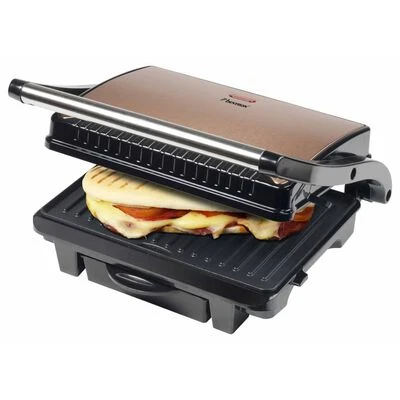 Bestron Panini Grill ASW113CO 1000 W Zwart En Koperkleurig 5 Bestron Panini Grill ASW113CO 1000 W Zwart En Koperkleurig - Afbeelding 5