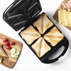 Bestron Sandwichmaker ASM13XXLZ XXL 1300 W Zwart -Bestron image 5 441212