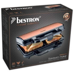 Bestron Tosti-ijzer ASM90XLCO 900 W XL Koperkleurig -Bestron image 7 433665