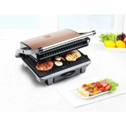 Bestron Panini Grill ASW113CO 1000 W Zwart En Koperkleurig 21 Bestron Panini Grill ASW113CO 1000 W Zwart En Koperkleurig -Bestron image 8 425262