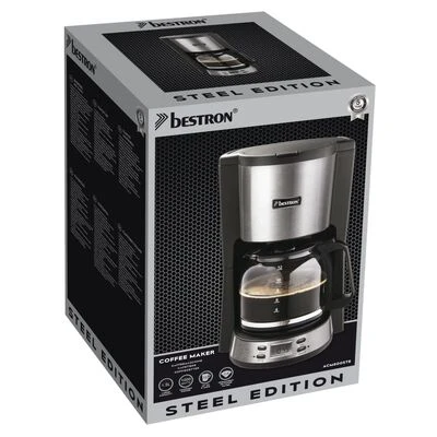 Bestron Koffiezetapparaat ACM800STE 1000 W 1,5 L Roestvrij Staal 9 Bestron Koffiezetapparaat ACM800STE 1000 W 1,5 L Roestvrij Staal - Afbeelding 9