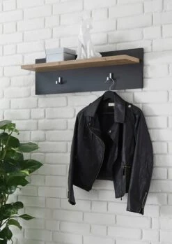 Bestron Tafelventilator Summer Breeze Mobiel Apparaat, Met Draaifunctie, Hoogte: 57 Cm, ø 35 Cm, Zwart/bruin -Bestron inosign kapstokpaneel bruegge met een decoratieve frame look grijs