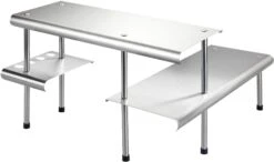 Bestron Tafelventilator DFT35CH Met Draaifunctie In Retrostijl, Hoogte: 43 Cm, ø 35 Cm, 35 W, Chroom -Bestron wenko stellingkast massivo trio 3 verdiepingen zilver